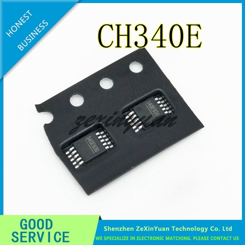 CH340E MSOP-10 USB small volume can replace CH340G built-in crystal oscillator ► Photo 1/1