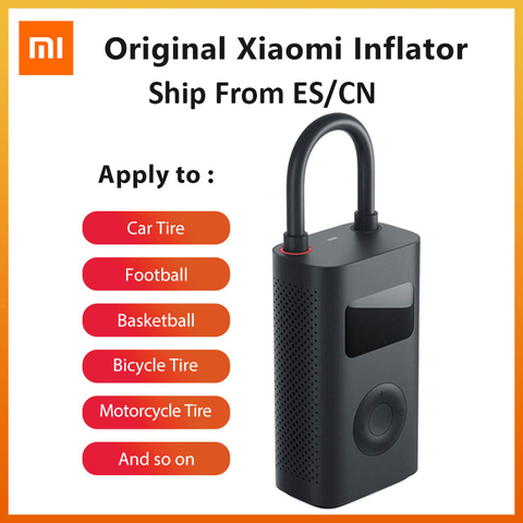 Xiaomi Mijia Inflator Portable Mini For Bicycle Motorcycle Car Tire Soccer LED Smart Digital Pressure Sensor Electric Pump ► Photo 1/6