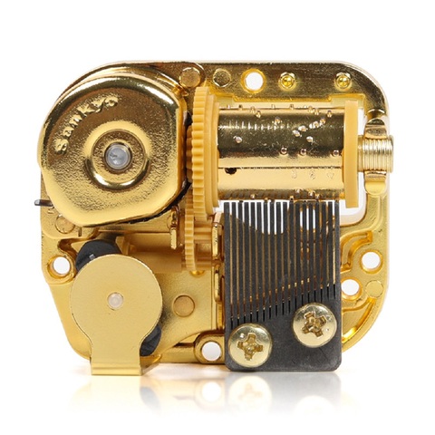 Sankyo 18 Note Windup Gold Plating Clockwork Mechanism DIY Music Box Movement for DIY Music Box ► Photo 1/5