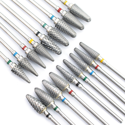 1PCS Ceramic Carbide Tungsten Nail Drill Burr Bits Cone Milling Cutter For Manicure Machine Electric Drill Bit Machine Nail Tool ► Photo 1/6