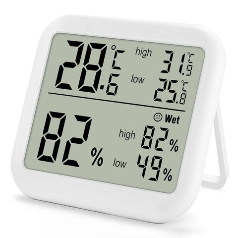 Digital Thermometer Hygrometer Temperature Humidity Meter Monitor Max Min Record for Indoor Home Greenhouse ► Photo 1/5