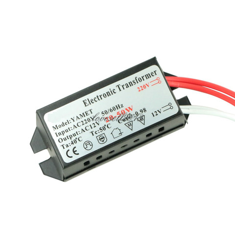 AC 220V to 12V 20W-50W Halogen Lamp Transformer Step Down Buck Regulator For LED Halogen Light Bulb Lamp Power Supply Driver ► Photo 1/4