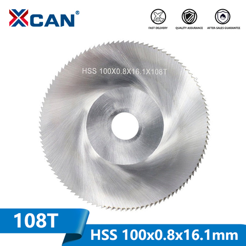 XCAN 1 Piece Diameter 100mm Teeth 108 Z High Speed Steel Saw Blade Woodworking Saw Blade Metal Cutting Slitting Saw Blade ► Photo 1/5