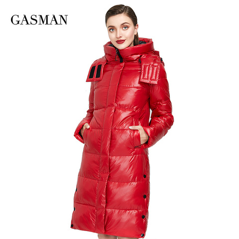GASMAN 2022 New high quality fashion down parka Women's winter jacket women's coat outwear Female puffer hooded thick jacket 018 ► Photo 1/6