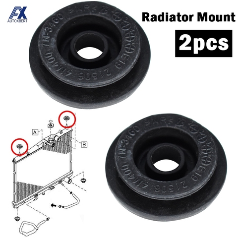 1 Pair For Nissan X-Trail T30 T31 T32 Rogue S35 Mount Rubber Radiator Bushing Mounting Bracket NSB-048 21506-4M400 ► Photo 1/6