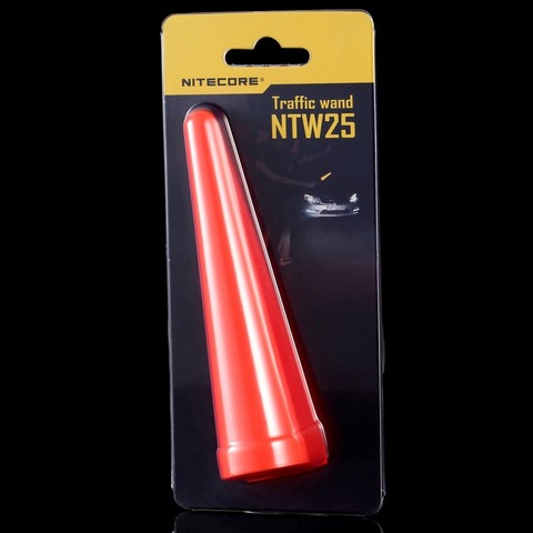 2022 NITECORE NTW25 LEDLight Diffuser Traffic Wand Cone Tip Suitable for Flashlight with Head of 25.4mm Red Security Alert baton ► Photo 1/6