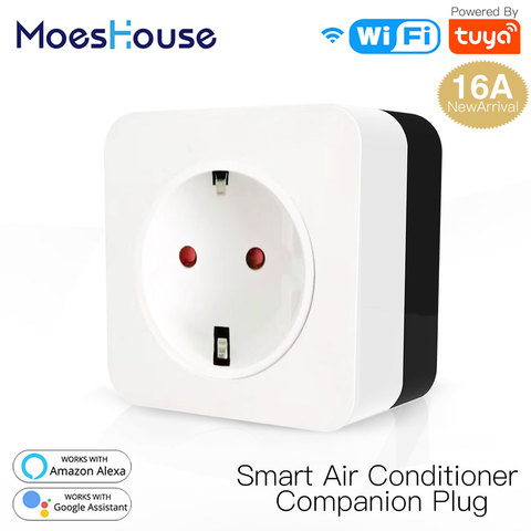 16A WiFi Air Conditioner Wall Plug Socket Outlet Companion IR Remote Controller Smart Life Tuya APP Work with Alexa Google Home ► Photo 1/6