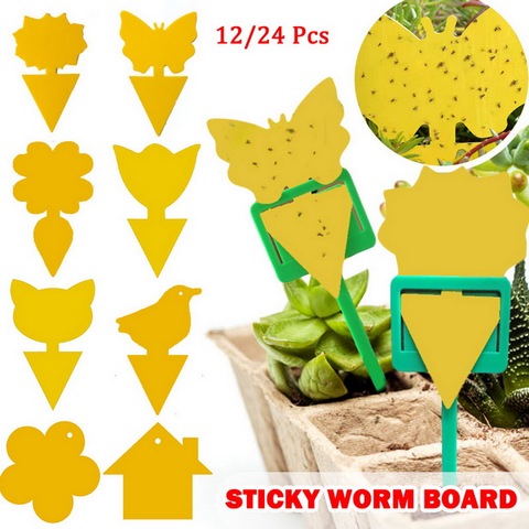 Strong Flies Traps Bugs Sticky Board Catching Aphid Insects Killer Pest Control Whitefly Thrip Leafminer Glue Sticker ► Photo 1/6