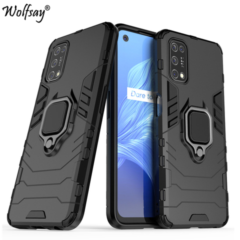 For Oppo Realme 7 5G Case Armor Magnetic Suction Stand Full Edge Cover For Oppo Realme 7 5G Case Cover For Oppo Realme 7 5G 6.5