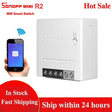 5pcs Sonoff Mini Diy Wifi Switch Wireless Timer Two Way Switch Smart Home Automation Modules work with eWelink Alexa Google Home ► Photo 1/6