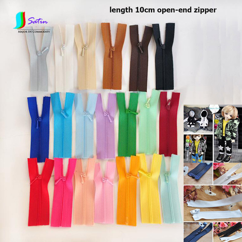 colorful Length 10cm 0# Open-end Mini Open-End Zipper, DIY Doll Clothes Open Tail Seperable Zipper S0472H ► Photo 1/3