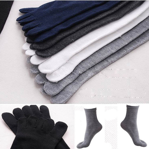 Men Women Socks for Five Toed Barefoot Running Shoes Socks Sports Ideal for Five 5 Finger Toe Socks ► Photo 1/6