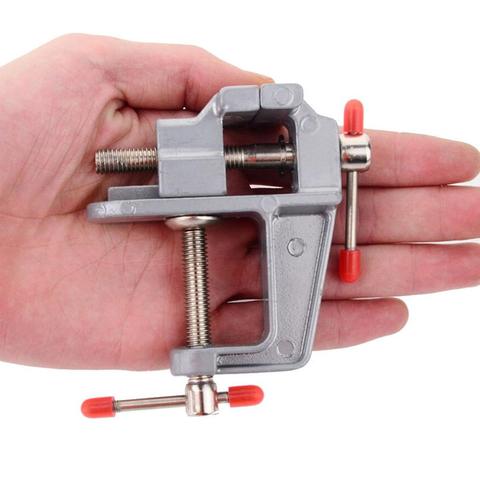 New Mini Bench Vise Table Screw Vise Aluminium Alloy 30mm Small Jewelers Hobby Clamp Vise for DIY Craft Mold Fixed Repair Tool ► Photo 1/6