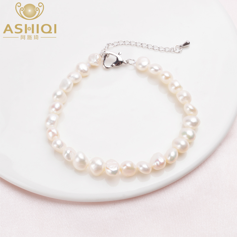 Natural Pearl Freshwater Baroque Bracelet Women Jewelry Gift Fashion Cultured