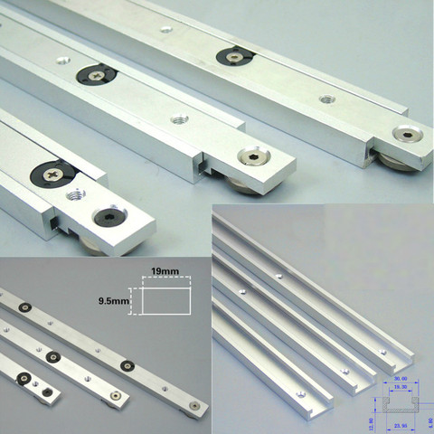 Aluminium alloy T-tracks Slot Miter Track And Miter Bar Slider Table Saw Miter Gauge Rod Woodworking Tool Durable In Use ► Photo 1/4