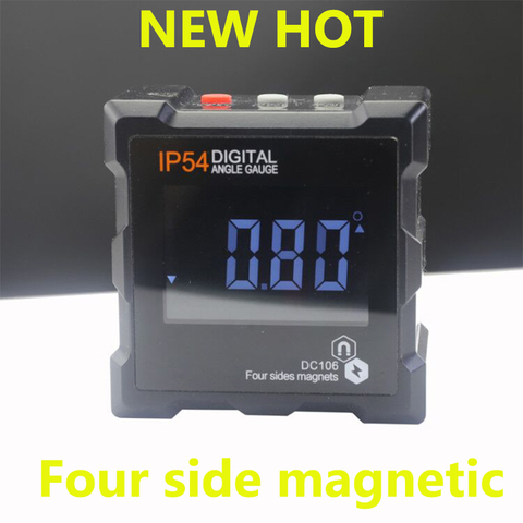 360 Degree Mini Digital Protractor Inclinometer Electronic Level Box four sides strong Magnetic Base angle Measuring gauge ► Photo 1/6