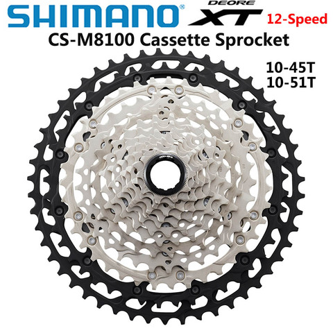 NEW Shimano DEORE XT CS-M8100 CS M8100 Cassette Sprocke M8100 Freewheel Cogs Mountain Bike MTB 12-Speed 10-45T 10-51T Bike Parts ► Photo 1/3