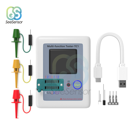 LCR-TC1 LCR-T7 TC-T7-H Multifunctional TFT Backlight Transistor Tester Diode Triode Capacitance Meter LCR ESR Meter Multimeter ► Photo 1/6