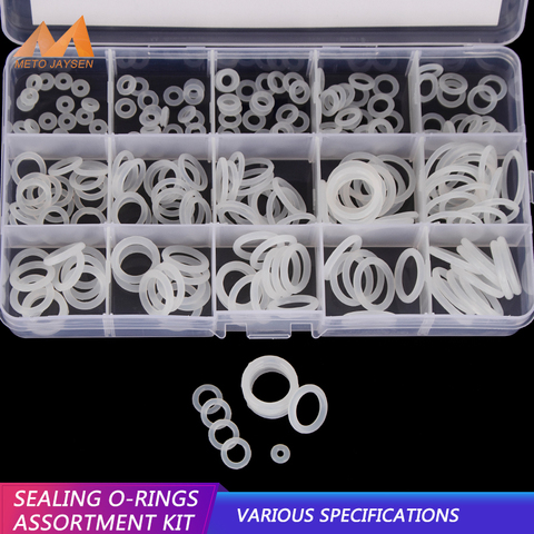 PCP Paintball Sealing O-ring White Silicone O Rings Replacements OD 6mm-30mm CS 1.5mm 1.9mm 2.4mm 3.1mm 15 Sizes 225PCS BG019 ► Photo 1/6