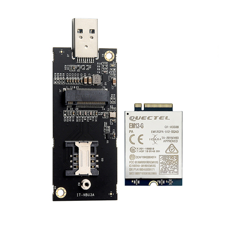 Quectel EM12-G EM12 LTE-A Cat12 module B1/B2/B3/B4/B5/B7/B8/B9/B12/B13/B14/B17/B18/B19/B20/B21B25/B26/B28/B29/B30/B32/B66 ► Photo 1/5