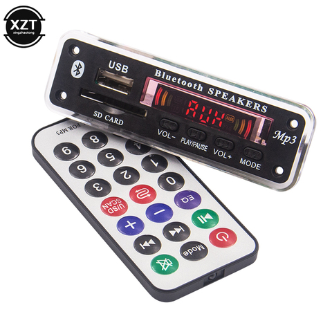 12V Automobile Car Bluetooth 5.0 MP3 Player WMA/FLAC/APE USB/SD/FM/AUX Decoder Board Plate Audio Module for Car MP3 Speaker ► Photo 1/6