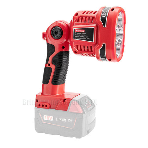 For Milwaukee M18 18V Li-Ion Battery Pistol/Portable 12W LED Lamp Flashlight Outdoor Work Light with high quality free shipping ► Photo 1/6