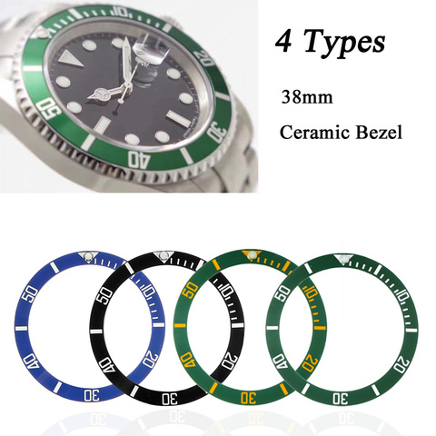 38mm Watch Face Ceramic Bezel Insert For 40mm Submariner Automatic Mens Watches Replace Accessories Black/Blue/Green ► Photo 1/6