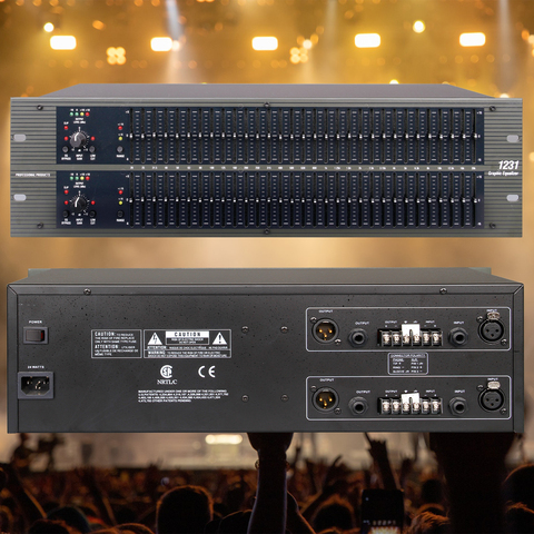 Betagear EQ1231 dual graphic equalizer audio profissional procesador audio ecualizador de audio ecualizador grafico 31 band ► Photo 1/5