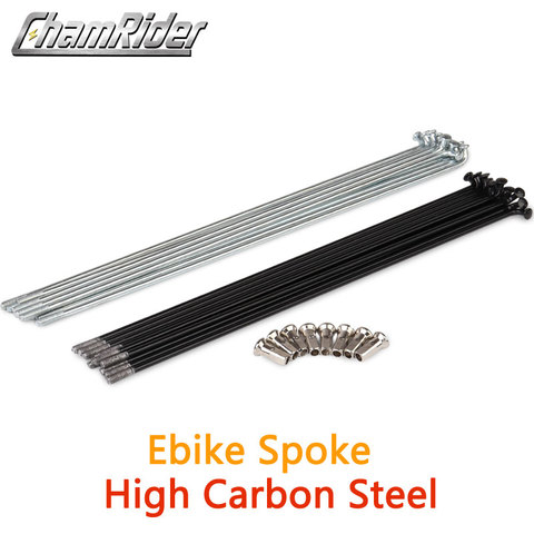 E-bike high quality bicycle 13G/12G high-carbon steel spokes and nipples/78/134/191/197/216/222/224/207/270 mm knitting needle ► Photo 1/6