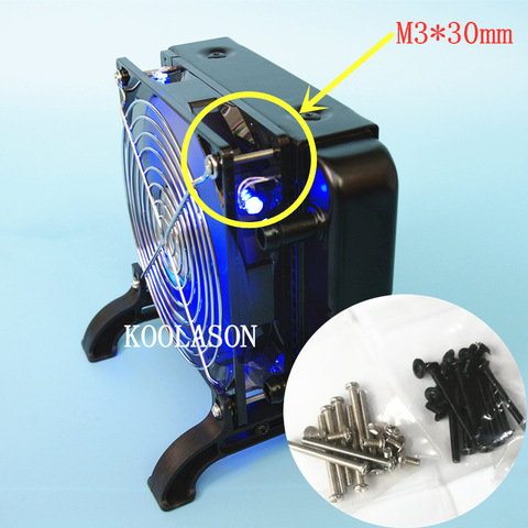 KOOLASON M3*30mm Computer PC water cooling cooled Heat Exchanger radiator fans installation fixed screw ► Photo 1/6