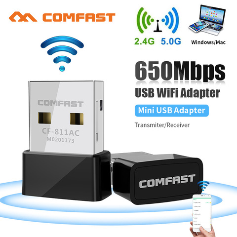 Adaptador WiFi USB de 150Mbps, antena de 2,4 GHz, USB 802.11n/g/b, dongle