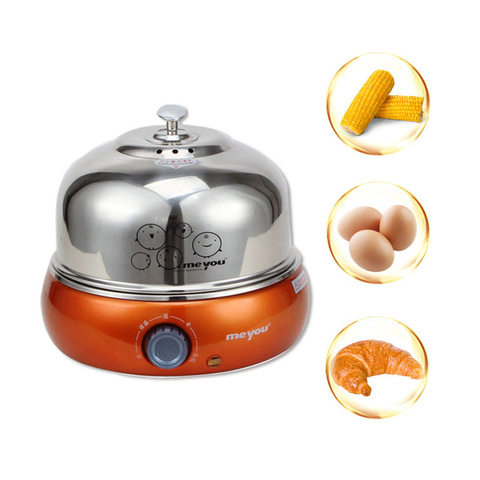 9 Eggs Full 304 Stainless Steel Electric Egg Cooker Steamer With Big Capacity For Soft Medium Hard Boiled Poached Custard Bread ► Photo 1/1