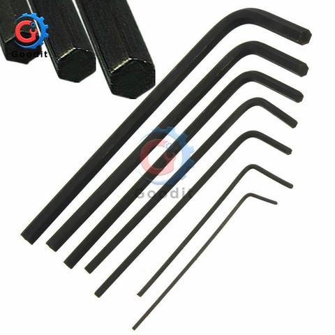 7 Pcs/Set 0.7mm-3mm Mini Micro Hexagon Wrench Hex Allen Key Set Wrench Screwdriver Tool Kit Black 0.7 0.9 1.3 1.5 2 2.5 3mm ► Photo 1/6