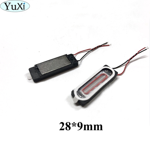 YuXi 1W 8R 2809 Speaker Tablet Speaker Unit With Cable Driver Head 28mm*9mm Dual Magnetic Racetrack Shape Loudspeaker ► Photo 1/3