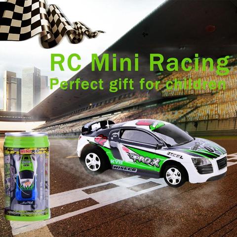 Mini Coke Can Speed RC Radio Remote Control Micro Racing Car Toy Children  Kids Gift 