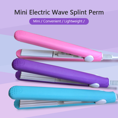 Mini Hair Curls Straightening Iron Portable Ceramic Corrugate Dry Wet Hair Styling Appliances Volume Hair Curler EU Dropship ► Photo 1/6