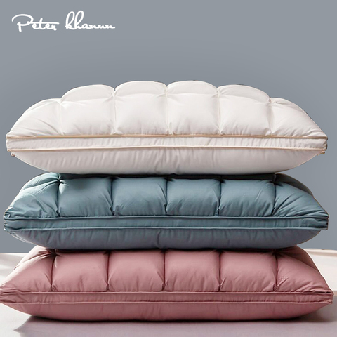 Peter Khanun 3D Bread Goose Down and Feather Bed Pillows for Sleeping 100% Cotton Cover with Natural Filling King Queen Size P01 ► Photo 1/6