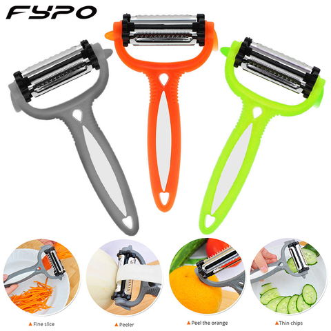 3 In 1 Kitchen Vegetable Peeler Stainless Steel Melon Planer