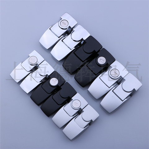 10pcs Big Size Hasp Latch Coated Metal lock with Lock cylinder Security Toggle Lock Power distribution cabinet GGD cabinet ► Photo 1/6