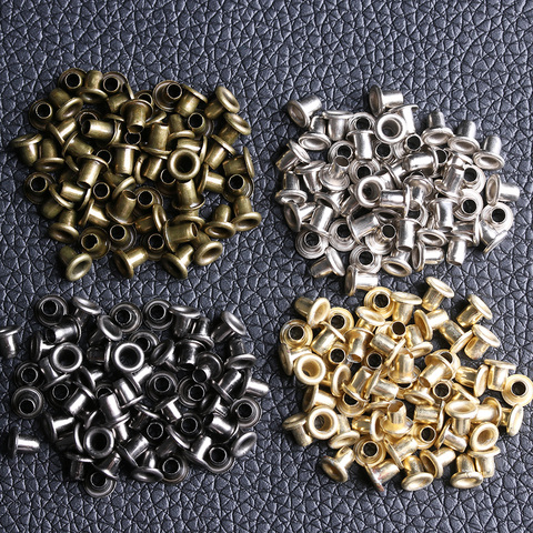 50Pcs/Set 1.5/2.0/2.5/5MM Mini Metal Eyelets Grommets Leather Craft DIY Doll Belt Buckles Shoes Practical Sewing Accessories ► Photo 1/6