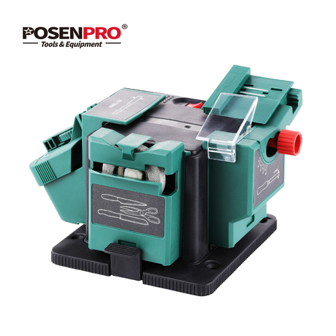 Bench Mounting Multipurpose Sharpener,POSENPRO Multi-Functional Electric Knife Sharpener/Chisel/Plane Blade/HSS Drill Sharpening ► Photo 1/6