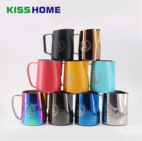 1pcStainless Steel Frothing Pitcher Pull Flower Cup Latte Milk Jug Coffee Milk Mug Frother Milk  Espresso Foaming Tool Coffeware ► Photo 1/6