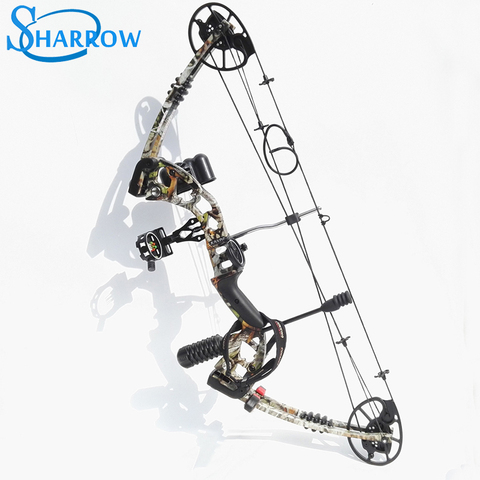 1Set Junxing M125 Archery Compound Bow Camo Arrows Aviation Aluminum With 30-70lbs adjustable Draw Weight for Shooting Hunting ► Photo 1/6