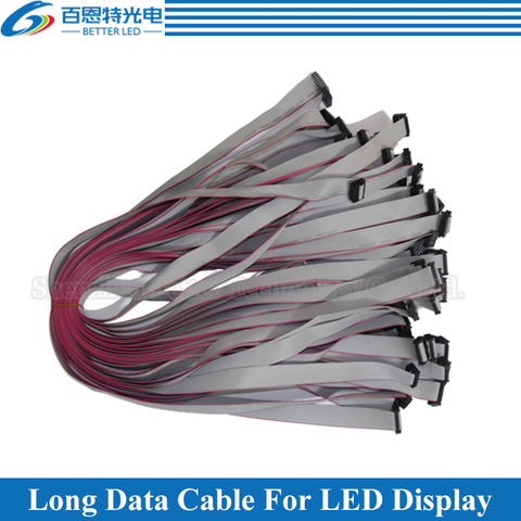 10pcs/lot Tinned Copper 50cm, 80cm Long Flat Wire/ Hub Cable Tinned Copper Data cable for LED Display ► Photo 1/1