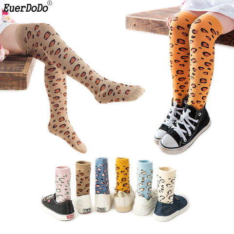 Kids Knee High Socks For Boys Girls Leopard Socks For Children Boy Girl Age 3 4 5 6 7 8Y Toddler Cheap Stuff Boys Girls ► Photo 1/6