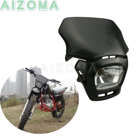 Supermoto Dual Sport Motorcycles 12v 18w Headlight Front Headlamp Fairing For Yamaha Kawasaki Honda KTM CRF KLX XCF DRZ WR426F ► Photo 1/6