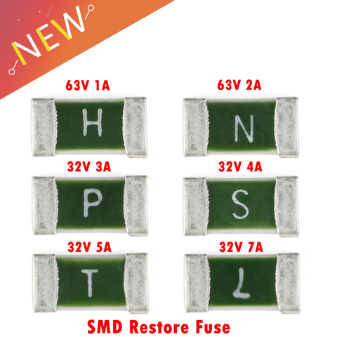 50Pcs/lot A One Time Positive Disconnect SMD Restore Fuse 1206 1A 2A 3A 4A 5A 7A ► Photo 1/6