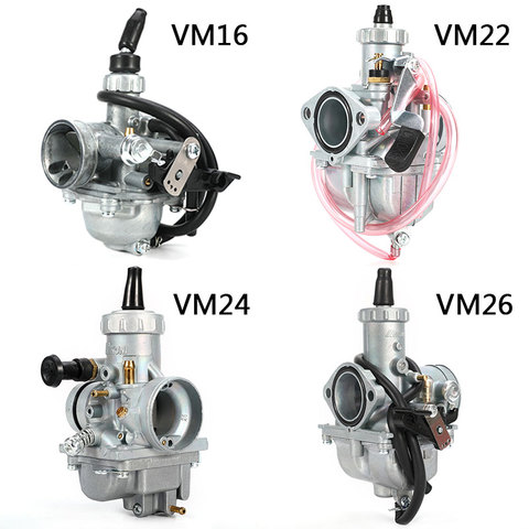 Carburetor Mikuni VM16 22 24 26 Carburetor 19mm 26mm 28mm 30mm Carb For 110cc to 250cc Dirt Pit Bike CRF KLX ATV Quad Motorcycle ► Photo 1/6