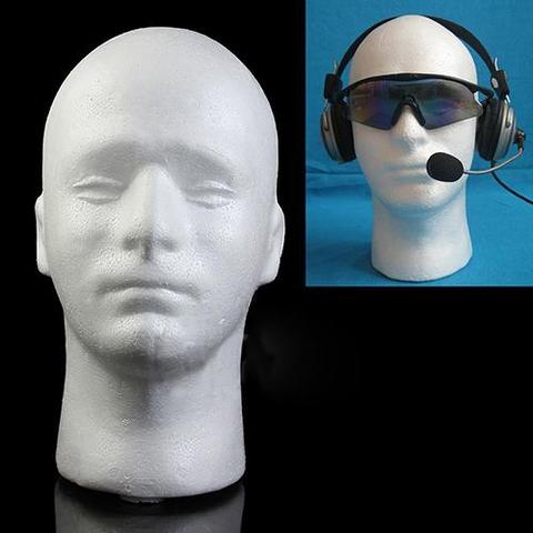 hot  sale Male Mannequin Styrofoam Foam Manikin Head Model Wig Glasses Hat Display Stand  Home & Garden   Professional  Useful ► Photo 1/6