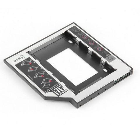Universal 2nd Hard Drive Caddy Tray Bracket Compatible With Laptop With A 9.5mm Thick DVD-ROM Support 2.5 HDD /SATA /SATAII SDD ► Photo 1/6